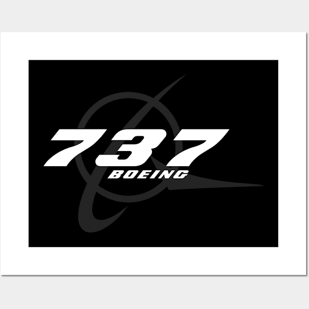 boeing 737 Wall Art by Joshua Designs